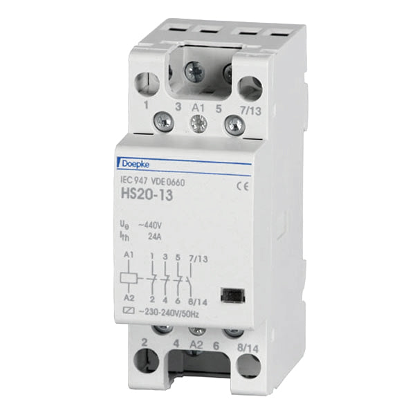 Doepke Doepke Installationsschütz 230 V AC, 25 A, 4 S, 2 TE Doepke Doepke Installationsschütz 230 V AC, 25 A, 4 S, 2 TE